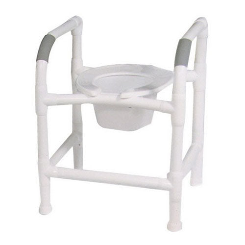 MJM 3-in-1 Commode Seat with PVC Safety Rails