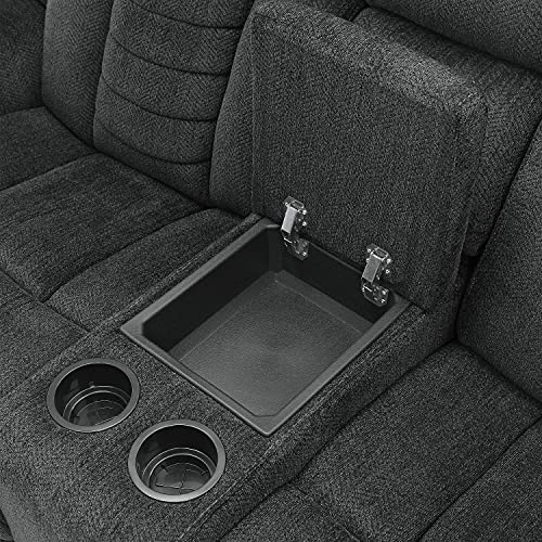 Lexicon Huddart Fabric Double Manual Reclining Loveseat, 79.5