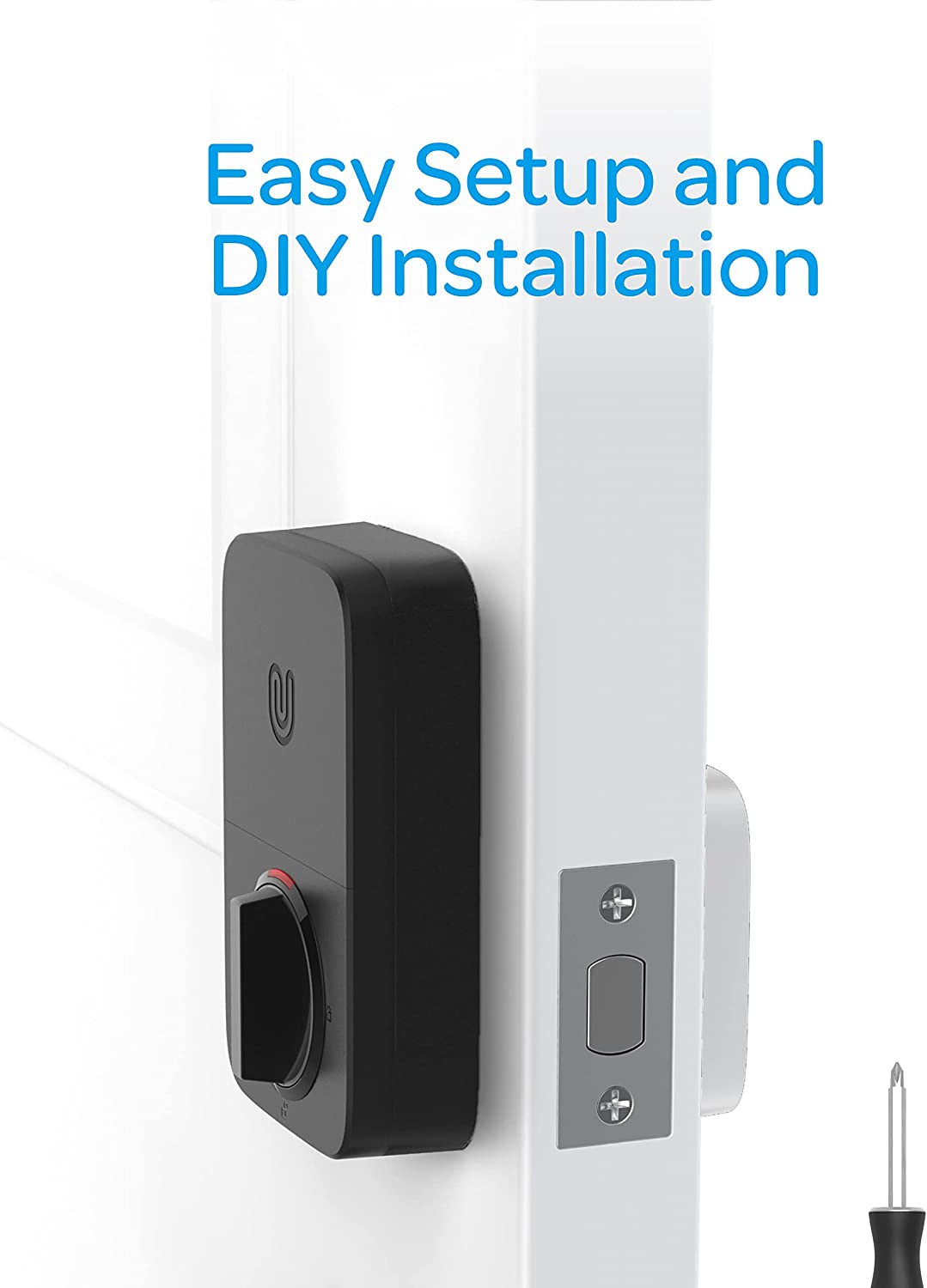 U-Tec U-BOLT-WIFI Bluetooth Enabled and Keypad Smart Deadbolt Door Lock in Black New