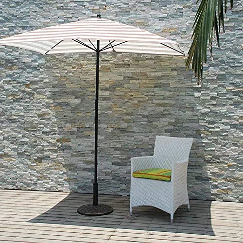 Patio Umbrella Patio Canopy Parasol 2 1.5M Garden, Rectangular Beach Umbrella Courtyard Umbrella, Metal Rod + 6 Umbrella Bones GCSQF210526