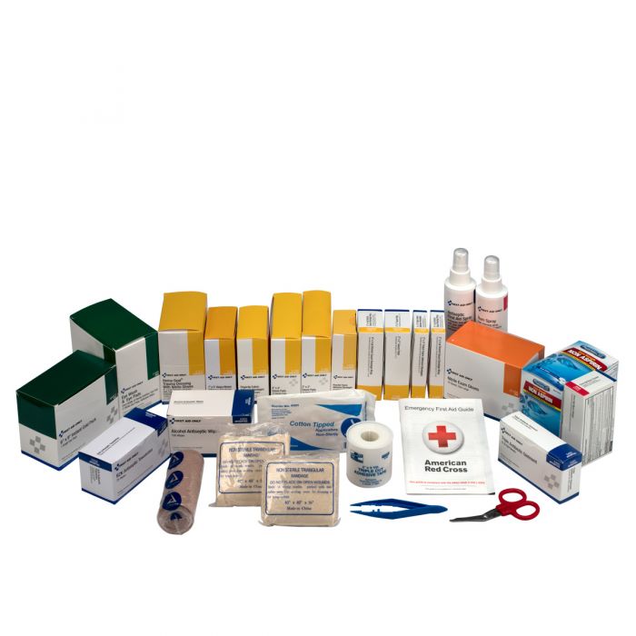 First Aid Only 100 Person 3 Shelf First Aid Steel Cabinet, Custom Logo (10 per order)
