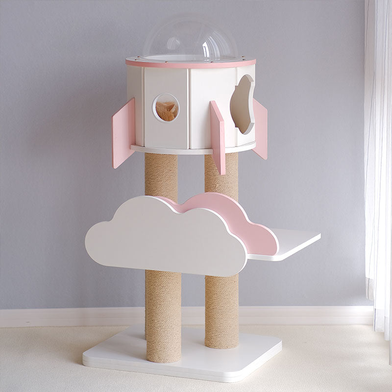 White Rocket Cat Tree