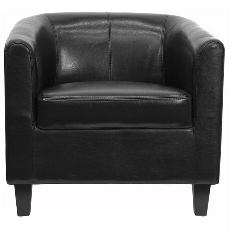 Transitional Leather Reception Chair