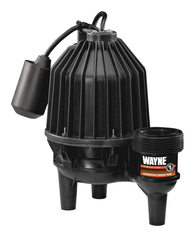 Wayne 1/2 HP 7200 gph Thermoplastic Tethered Float Sewage Pump