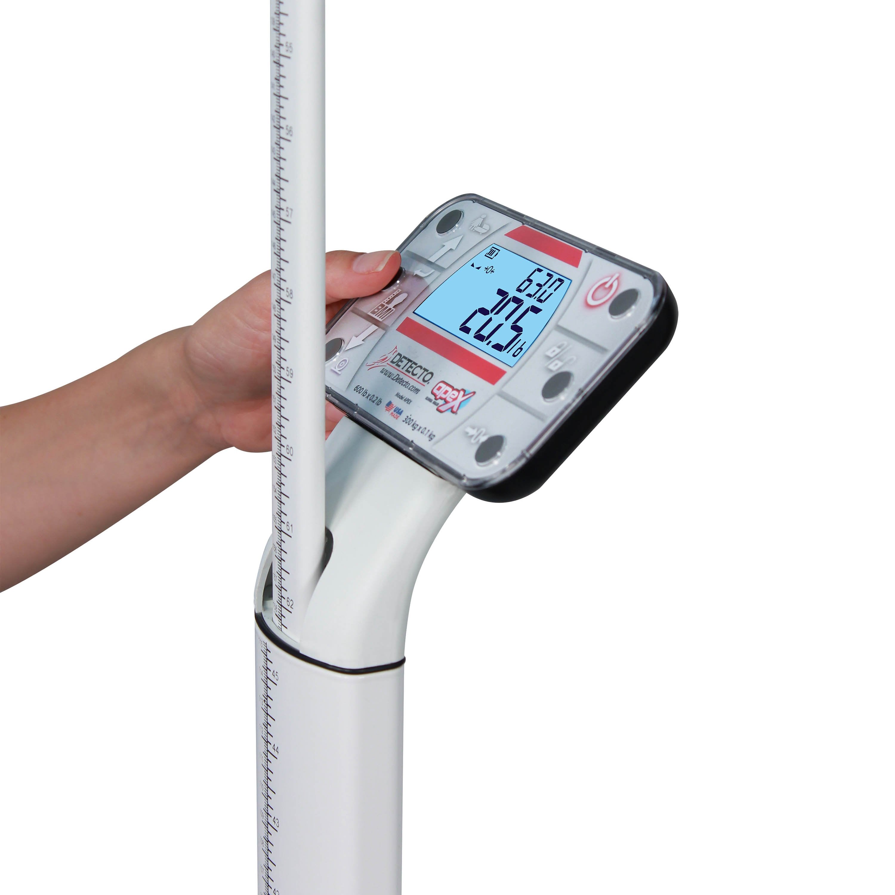 Detecto Apex Digital Scales with Mechanical Height Rods