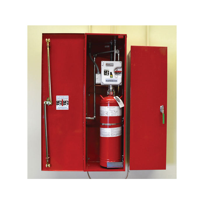Justrite Fire Suppression, Dry Chemical System, For 6 Through 16 Drum (205 Through 506 Cu Ft) Lockers