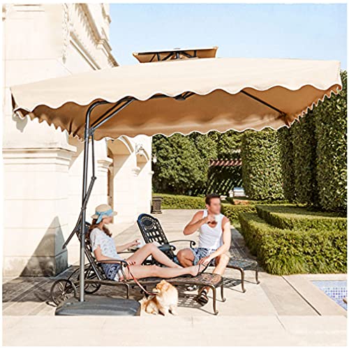 yuanfeng Patio Umbrella Square Market Umbrellas Garden Umbrellas Sun Protection Rain Protection for Courtyards Decks Swimming Pools Beaches