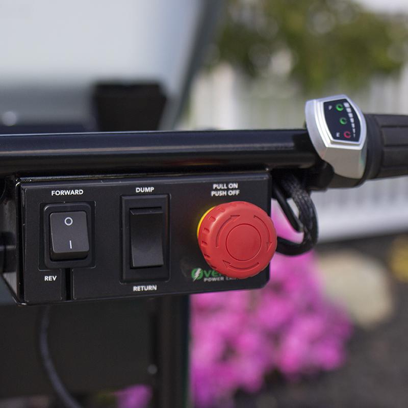 Overland Electric Wheelbarrow 10 cu. ft. With 4WD Power Dump And Extended Range Battery New