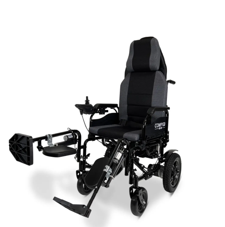 ComfyGO X-9 Max Electric Wheelchair with Automatic Recline 17 Mile Range New