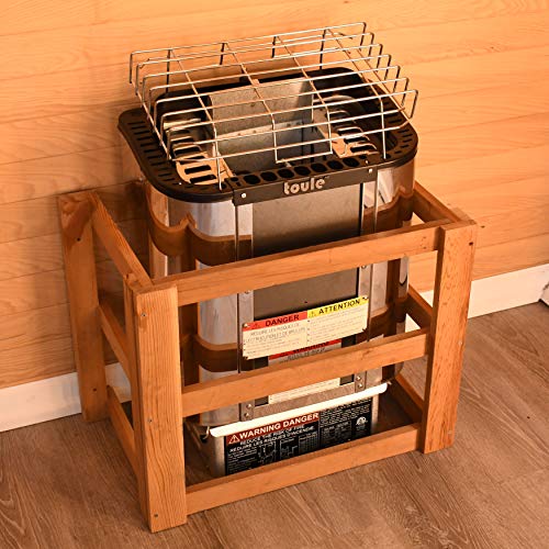 TOULE NTSC30 3 kW Wet and Dry Sauna Heater ETL Certified Stove for Spa Sauna Room with Digital Wall Controller