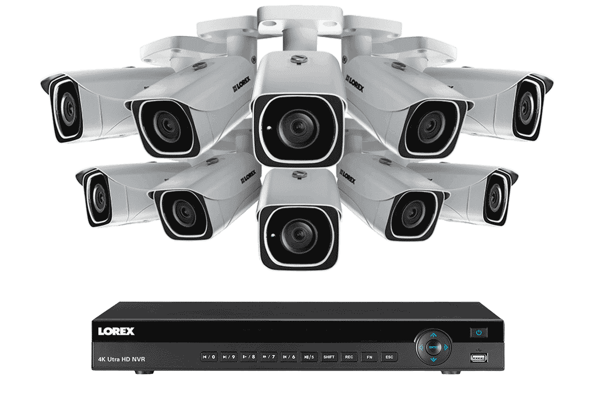 Lorex 4KHDIP1610 16 Camera 10 Channel Indoor/Outdoor 4K Ultra HD IP Security Surveillance System New