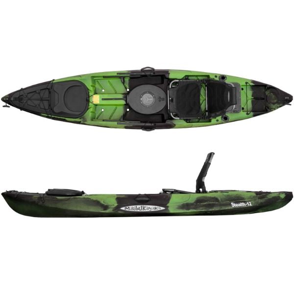 Malibu Stealth Fishing Kayak Package