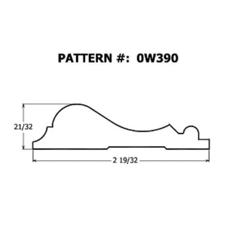 Thunderbird Forest Chair Rail 11/16 