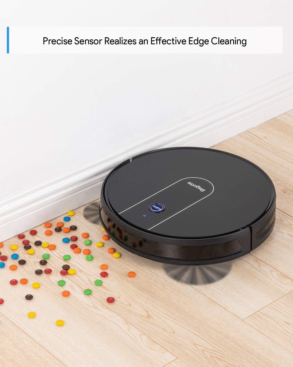 Bagotte BG700 1600PA Wi-Fi Robotic Vacuum Cleaner New