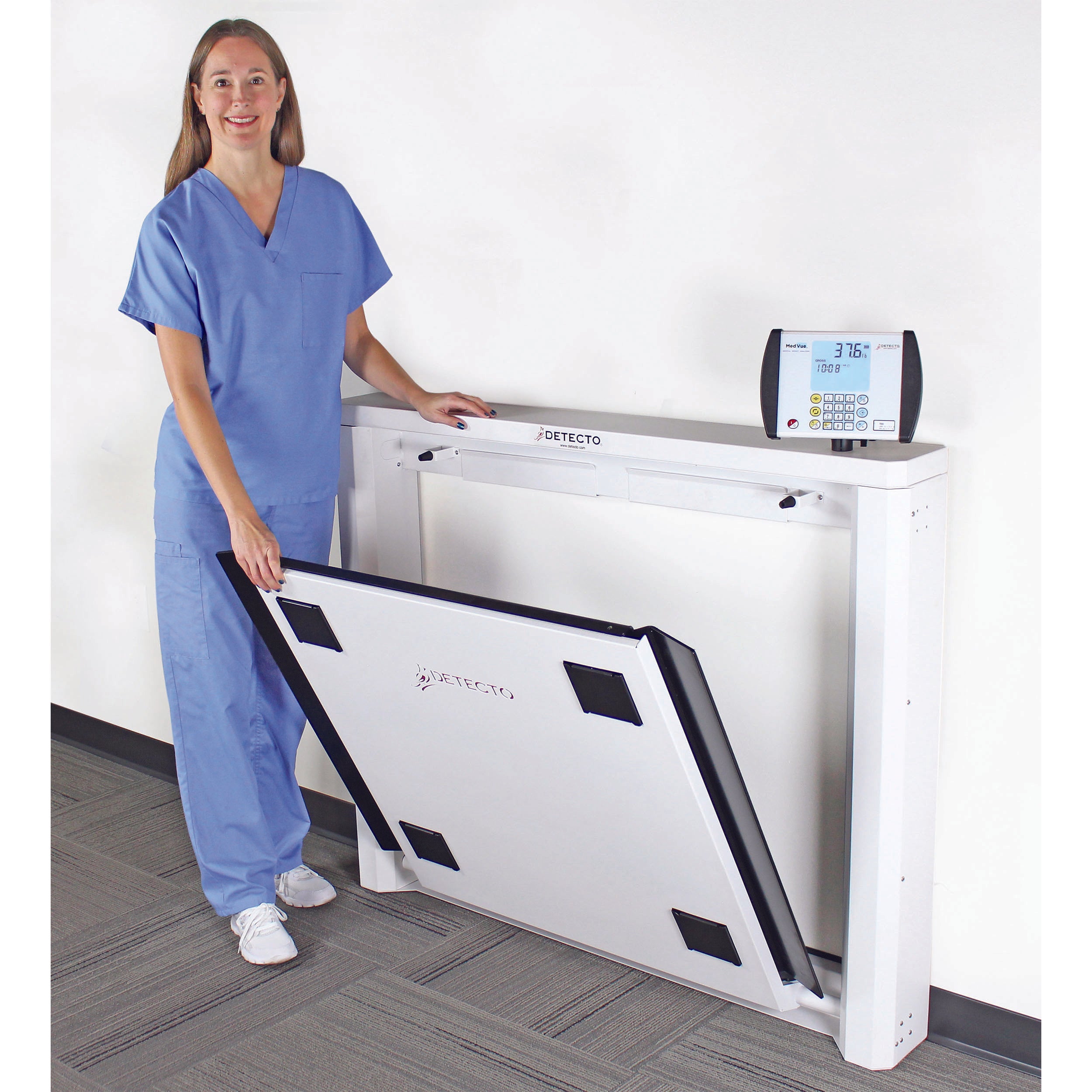 Detecto 7550 Wall-Mount Fold-Up Wheelchair Scale