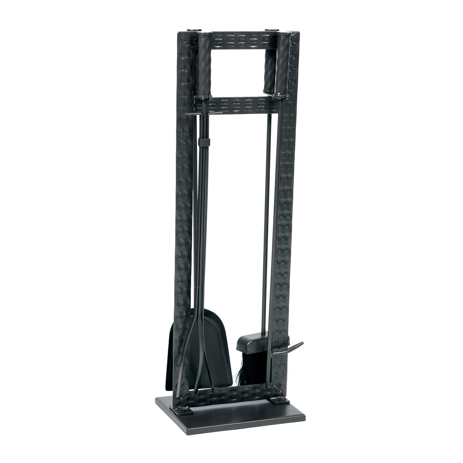 Dagan 5 Piece Black Weave Design Fireset