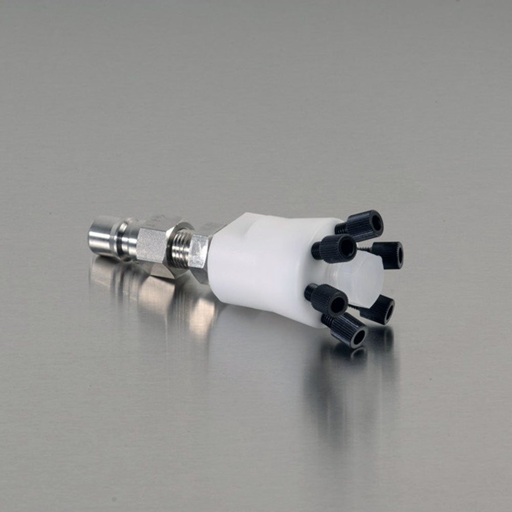 Justrite HPLC Poly Manifold with Stainless Steel Quick Disconnect for Safety Disposal Can