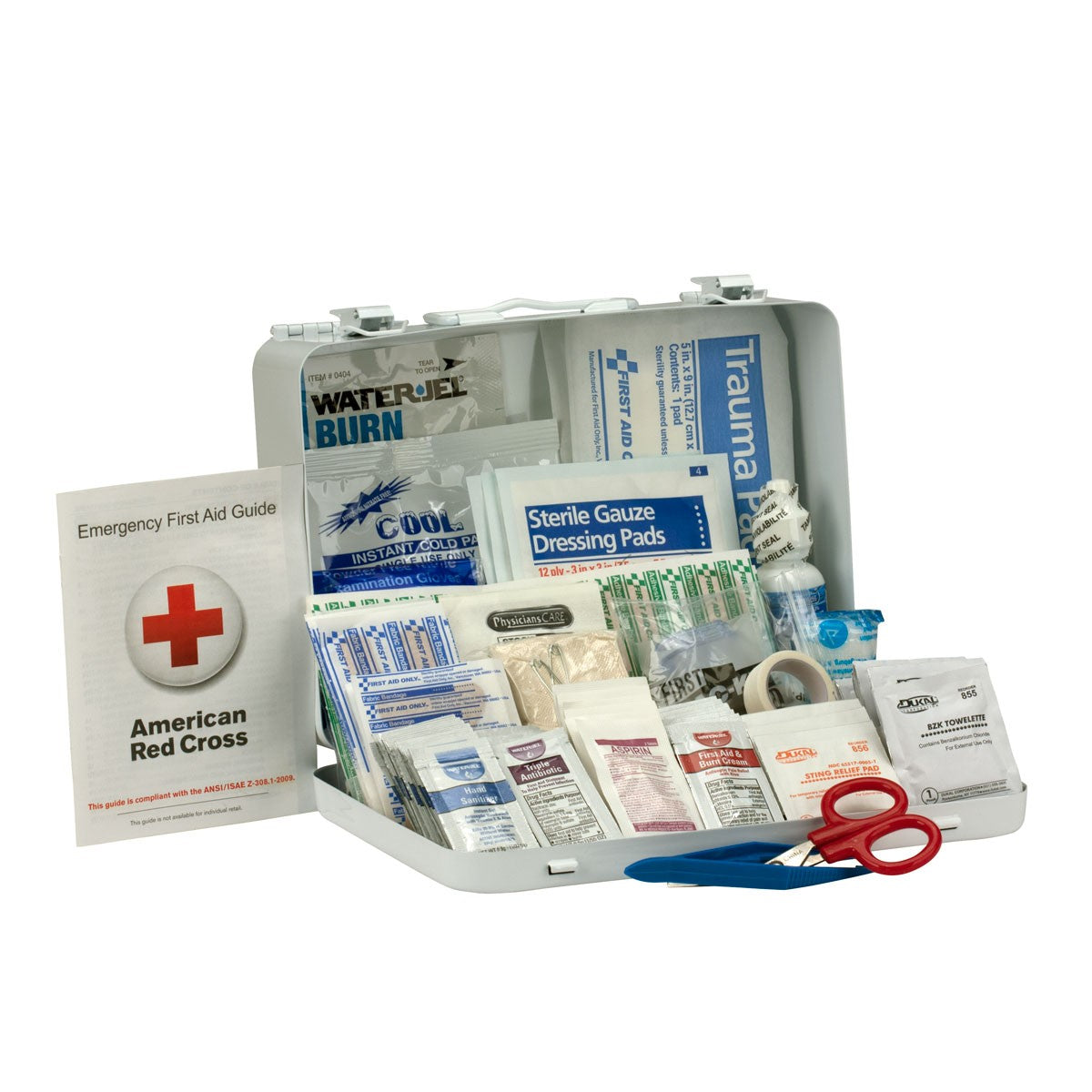 First Aid Only 25 Person Metal First Aid Kit, ANSI A+, Type III (4 per order)