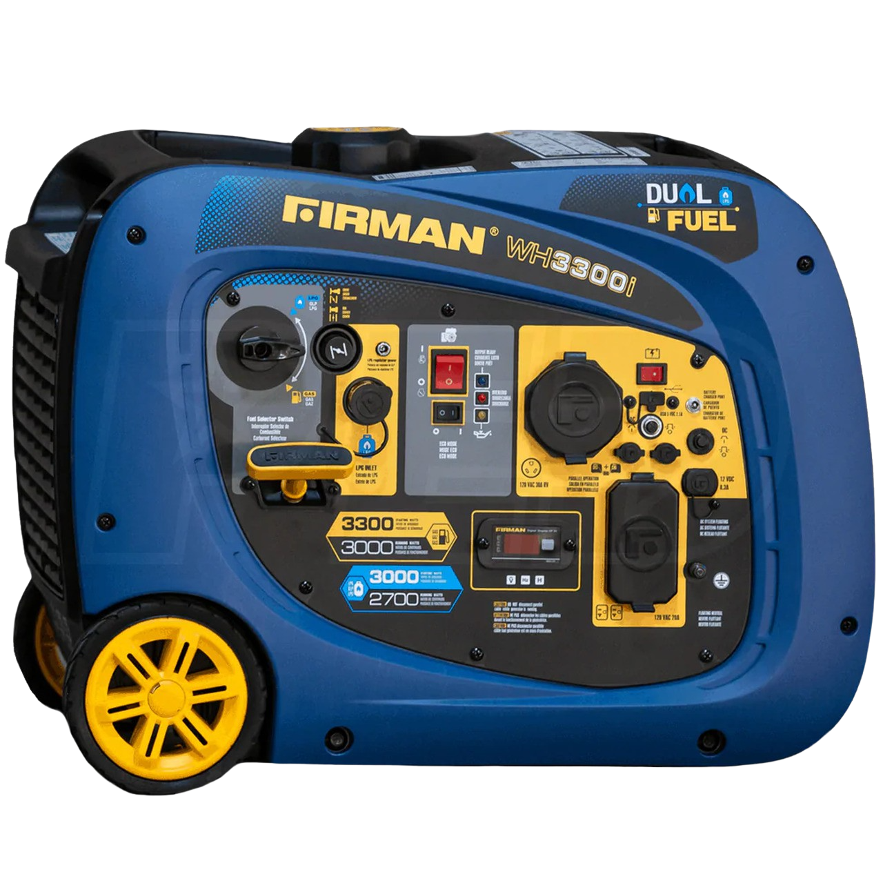 Firman WH03041 3000W/3300W 30 Amp Recoil Start Parallel Ready Dual Fuel Inverter Generator New