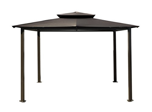 Paragon-Outdoor GZ584EG Backyard Structure Soft Top Barcelona Gazebo, 10' x 12', Grey