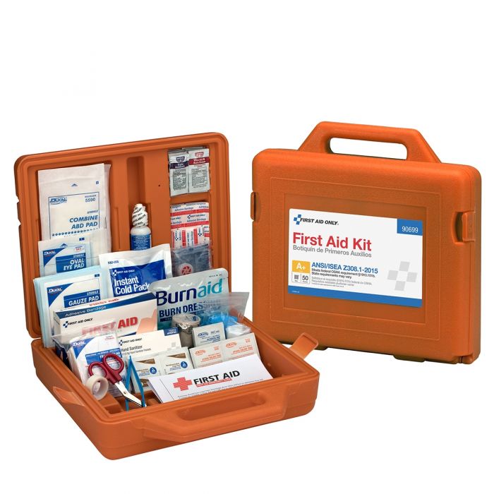 First Aid Only 50 Person Bulk Weatherproof First Aid Kit, ANSI Compliant (Case Of 3)