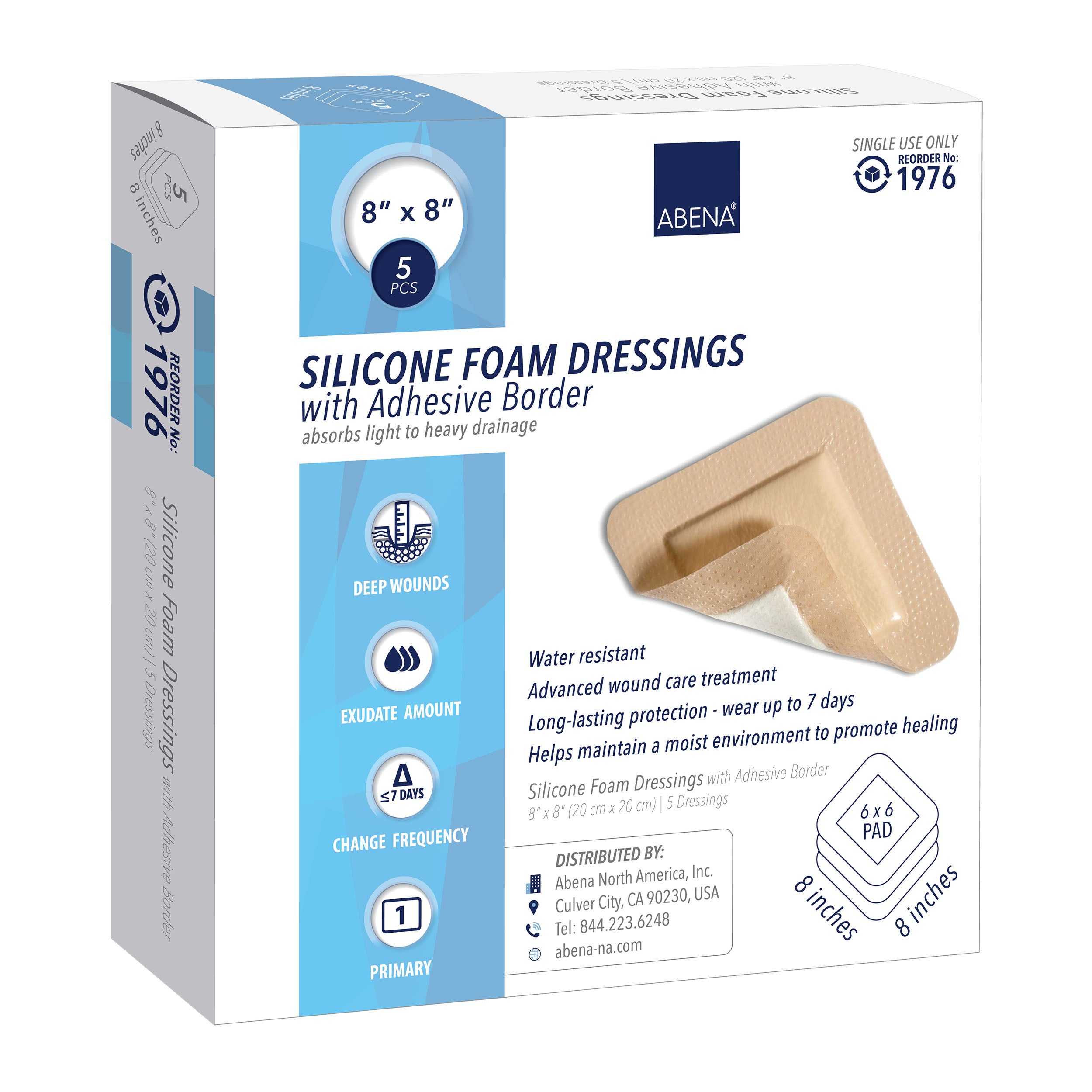 Abena Silicone Foam Dressings (with Adhesive)