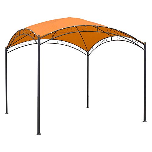 StarSun Depot 10Ft x 10Ft Dome Top Gazebo Shade Tent Bronze Terra Cotta