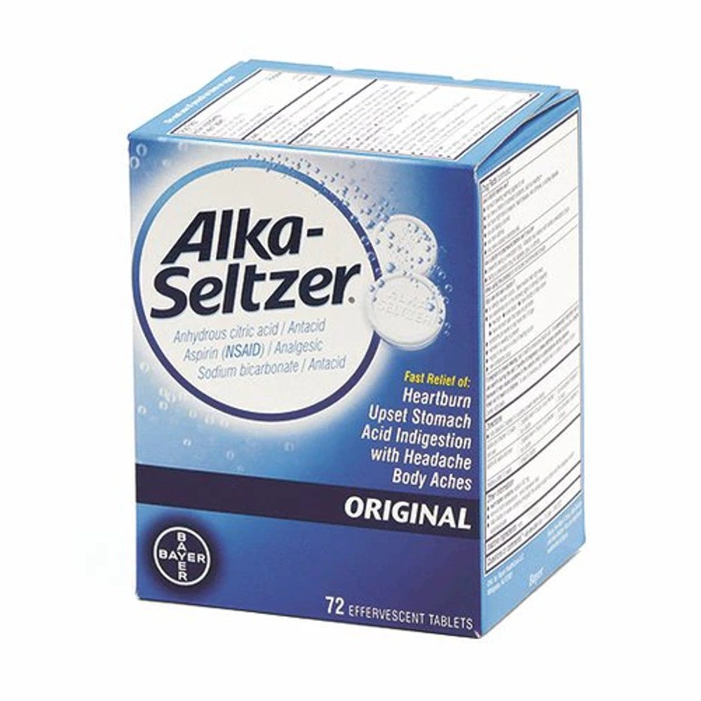 Medique Alka-Seltzer Effervescent Tablets - (36x2/box - 72 Boxes)