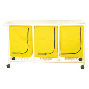 MJM Space Saving Triple Bag Hamper