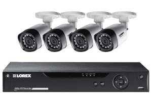 Lorex LHD84W HD 1080P 4 Cameras 8 Channel Weatherproof DVR Surveillance Security System New