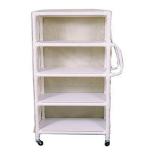 MJM Four Shelf Utility Linen Cart