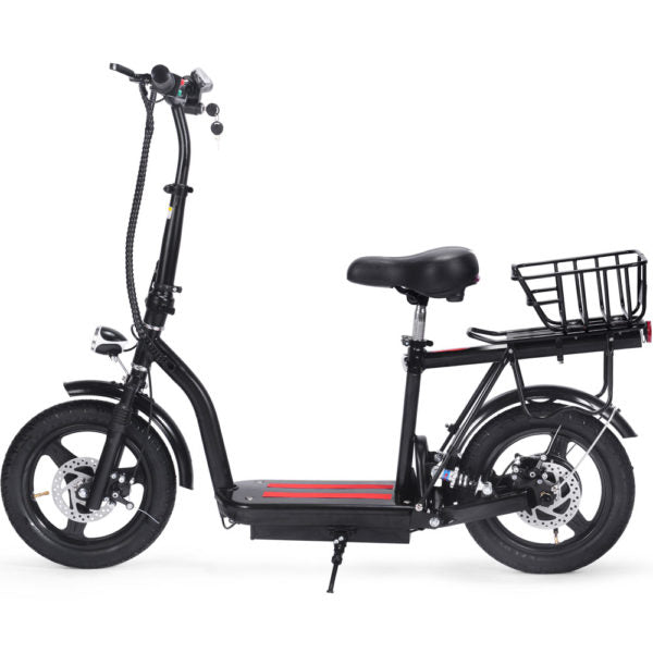 Mototec 48v350w Cruiser Lithium Electric Scooter Black