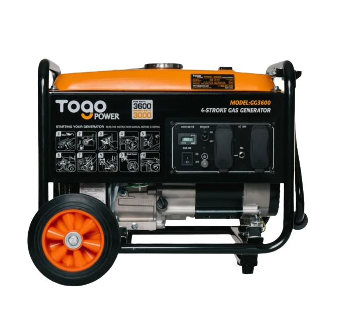 Togo Power GG3600 3000W/3600W Portable Gas Generator 208cc Engine New