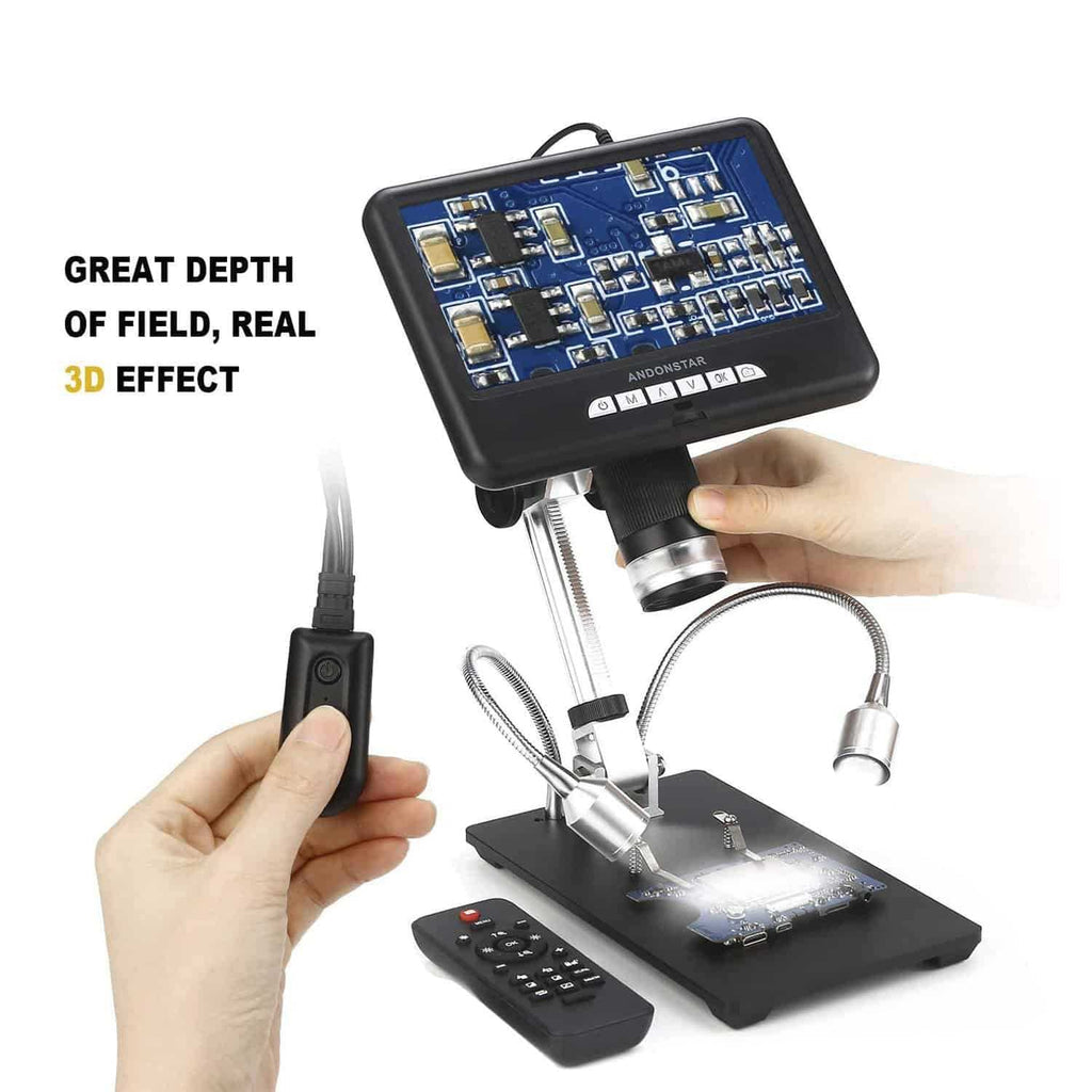 Andonstar AD207 7 Inch Display 2MP HD Digital Microscope New