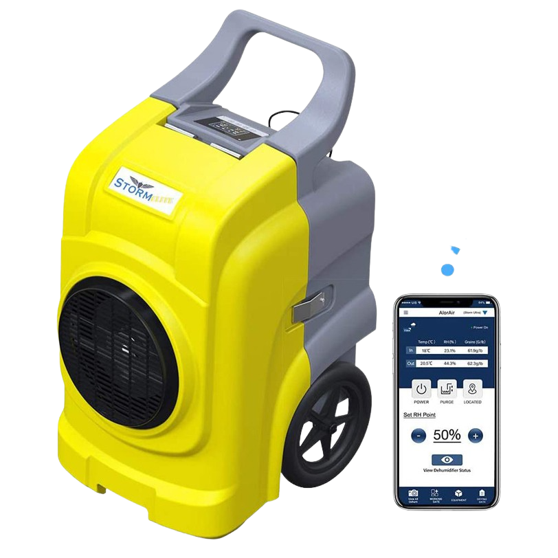 AlorAir Storm Elite WIFI Dehumidifier Water Damage Restoration (LGR Technology) 125 Pints Condensate Pump New