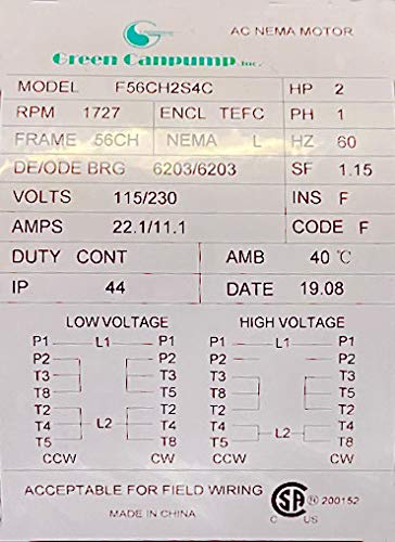 Electric Pressure Power Washer 110V 2.0 HP Commercial 1500 PSI 2.20 GPM