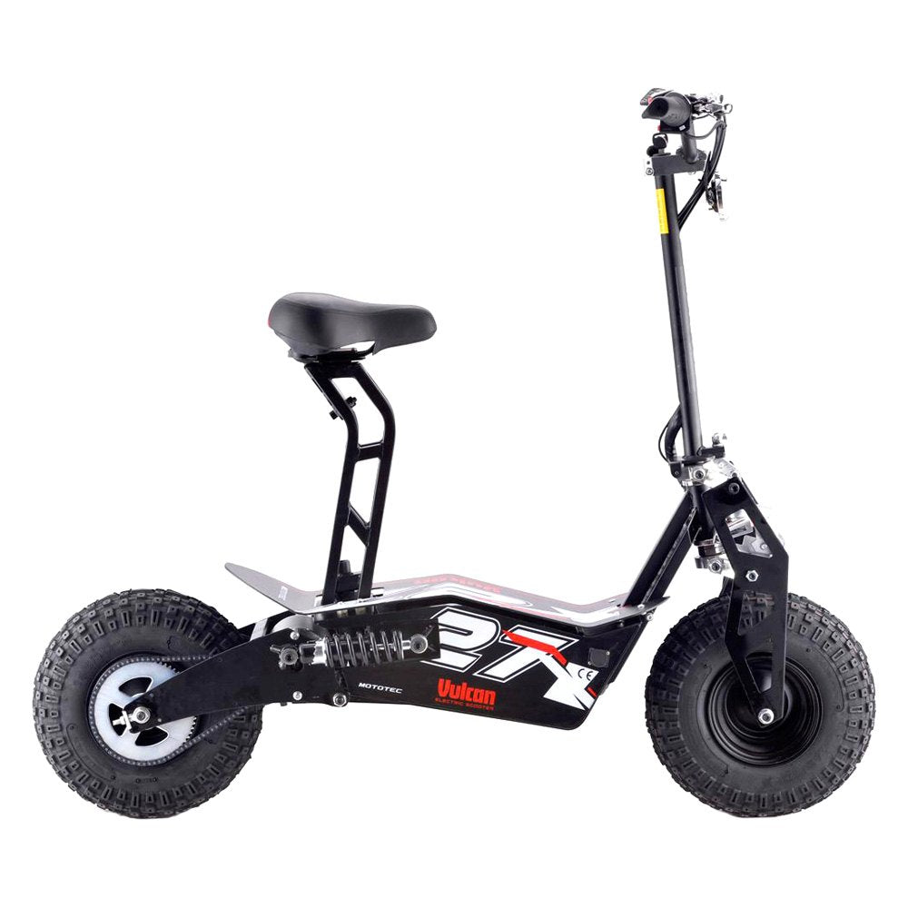 MotoTec Vulcan 48V 1600W Black Electric Scooter