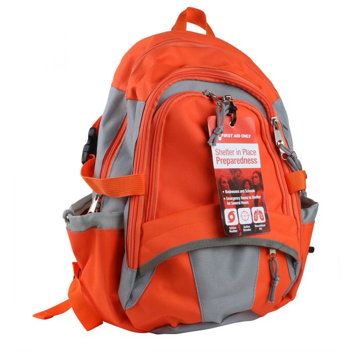 First Aid Only Shelter in Place Emergency Preparedness Backpack