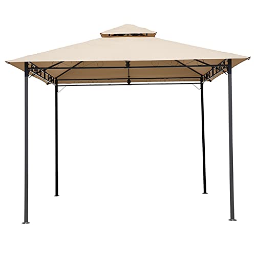 SUN RNPP Garden Gazebo 3x3m Stable Water-Repellent Robust Metal Side Walls Pavilion Topas Marquee Party Tent Outdoor