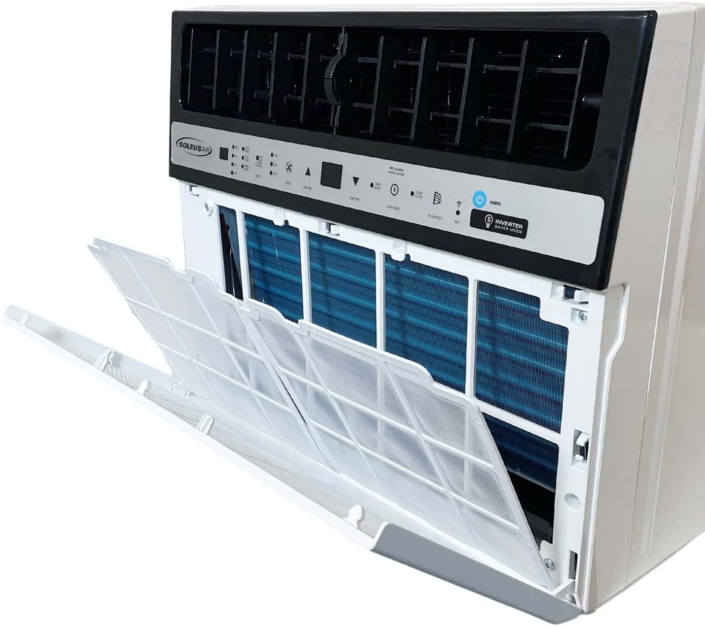 Soleus Air WS4-10EHW-301 10,000 BTU Saddle 115V WiFi Window Air Conditioner & Heater New