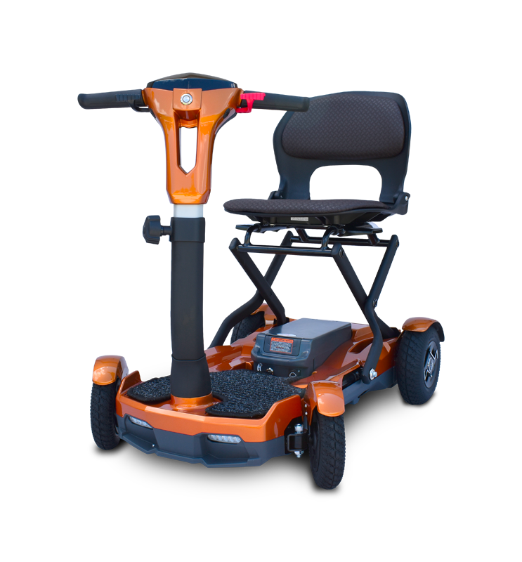EV Rider Teqno AF S26 Automatic Folding Mobility Scooter Gold New