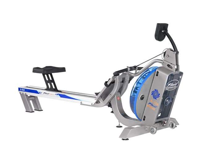 First Degree Fitness E316 Evolution Series Adjustable Water Based Resistance Controls Fluid Rower Silver New