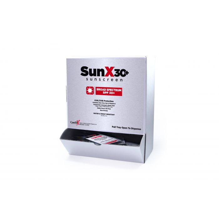 First Aid Only SunX30 Sunscreen Lotion Packets, 50 Per Box (Case of 5)