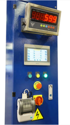 PEC Scales Stretch Wrap Machine Electric Pallet Wrapper with Built-in Scale and Thermal Label Printer Capacity 5000 lbs New