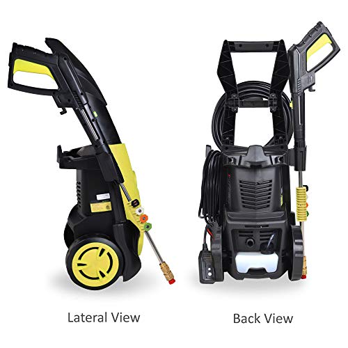 Workmoto Power Washer, Electric Pressure Washer with 5 Universal Spray Nozzles and Detergent Tank,Pressure Cleaner - 5000PSI 4.0GPM-Yellow