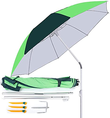 ンリアンに聞-花ラック Outside Umbrella for Patio Patio Umbrella Outdoor Beach Camping Fishing Umbrella Fold Protection Anti UV Sunshade Waterproof(Color:1.8m Single Layer)