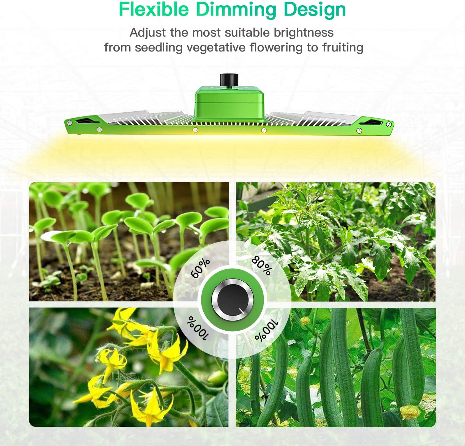 BESTVA Pro 2000W Dimmable Full Spectrum Quantum LED Grow Light New