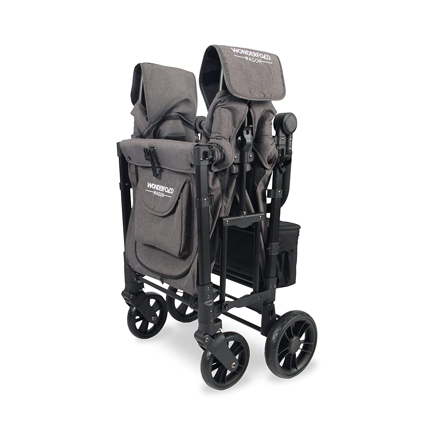 WonderFold W2 Elite Push/Pull 2-Passenger Stroller Wagon Gray New