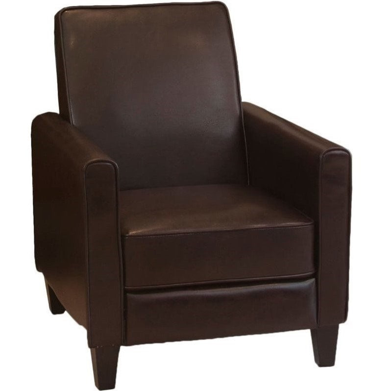 Delouth Leather Recliner Club Chair