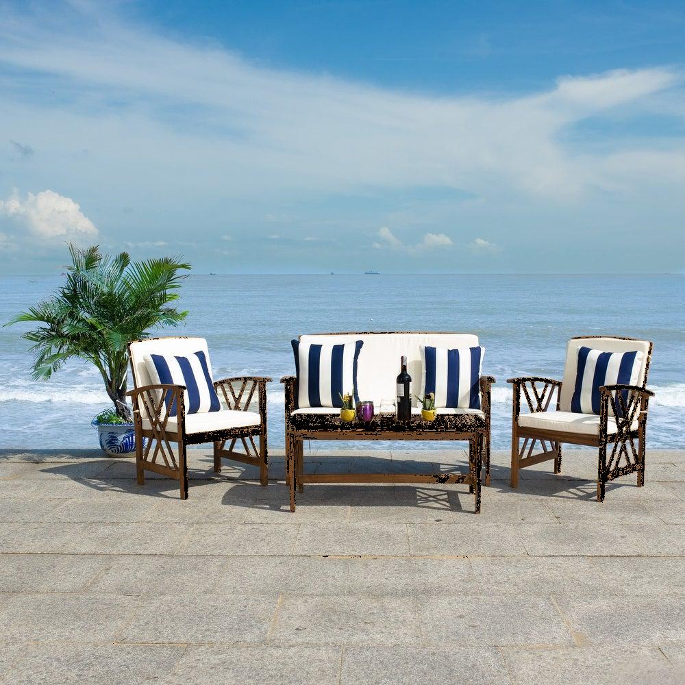 Safavieh Outdoor Living Fontana 4 Pc Outdoor Set